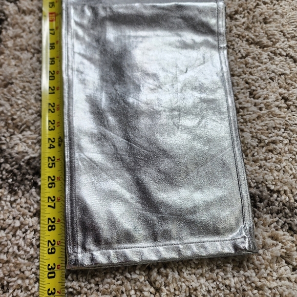 NWT Pull & Bear Silver Loose Fit Jeans Size 10 - Picture 7 of 8